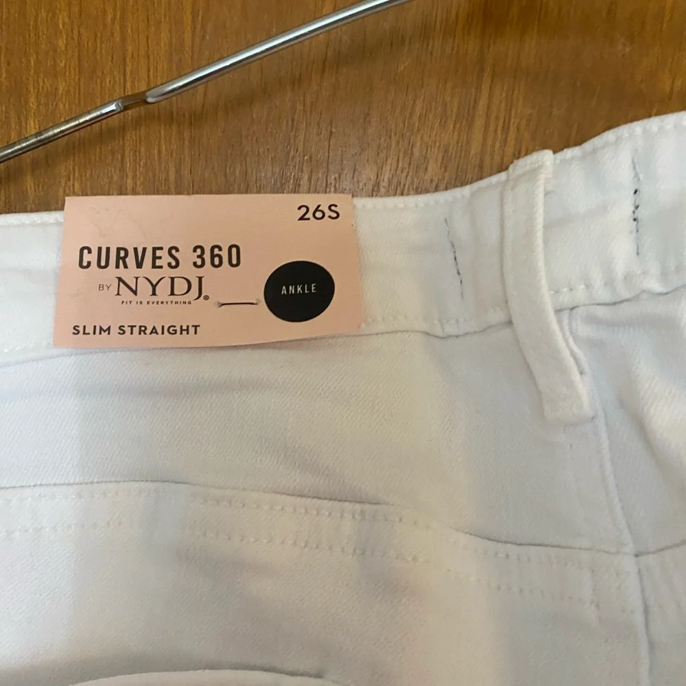 COPY - Women’s Plus Sz White Jeans by NYDJ - Sz 26S-Ankle Length-Cotton/Lycra-N… - Picture 4 of 8